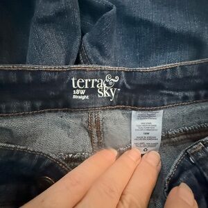 Terra & Sky Indigo Straight Jeans